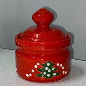 Waechtersbach Germany Christmas Tree Sugar Bowl PERFECT